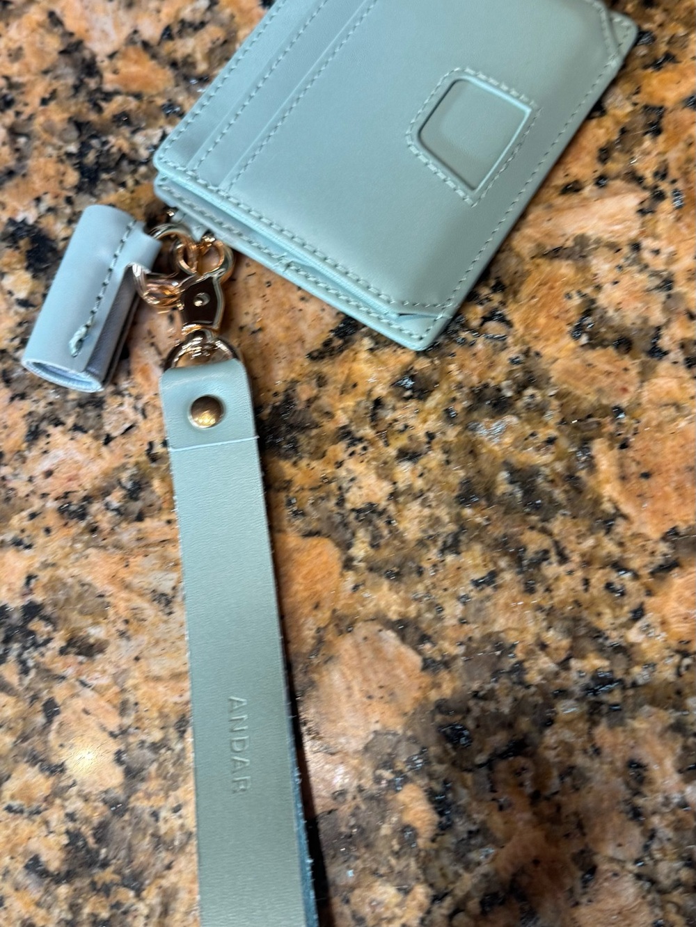 Andar The Denner 2 Leather Wristlet Card and Chapstick Holder - Picture 5 of 9